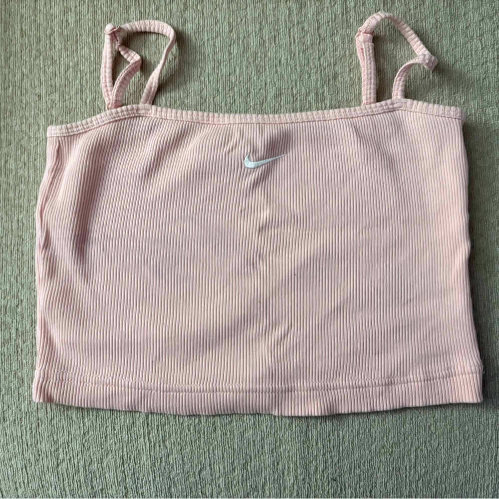 Nike Light Pink Ribbed Tank Top